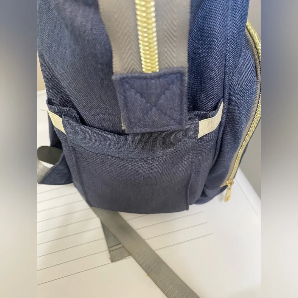 LAND Blue Mommy & Baby Diaper Bag